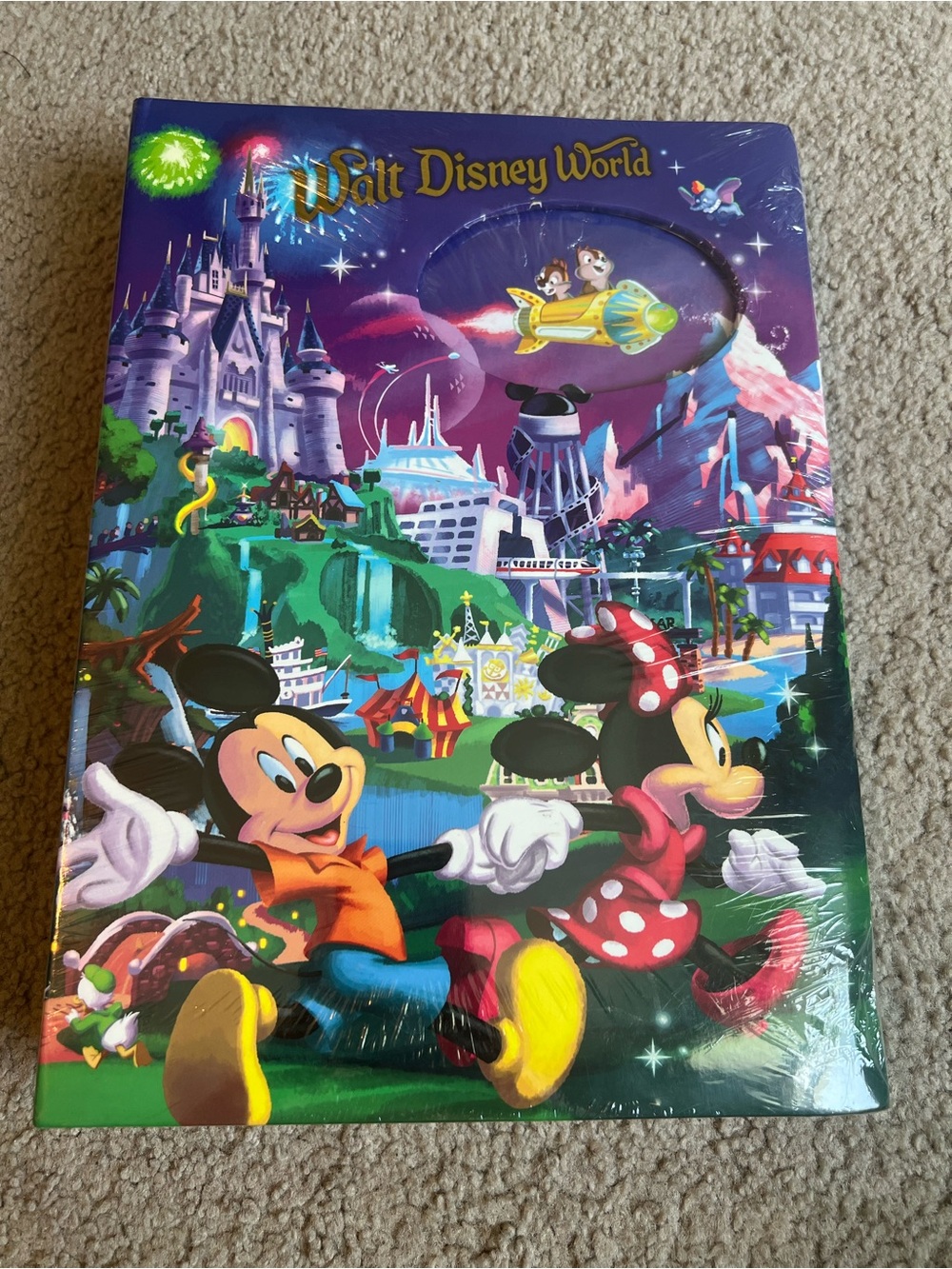 Disney Mickey & Minnie Colorful Party Poster - Purple Background